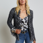Azure cardigan blazer
